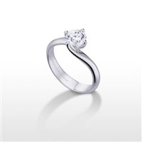 Anneau World Diamond Group Femme Grace in Or blanc Diamante AB1625